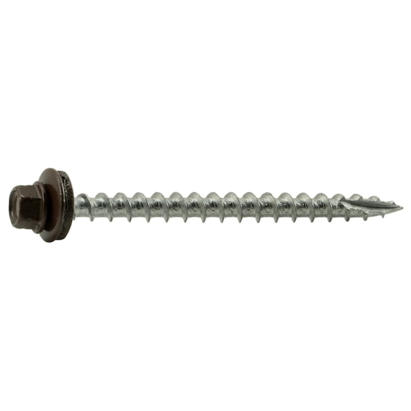 Buildright Self-Drilling Screw, #10 x 2-1/2 in, Painted Steel Flange Hex Head External Hex Drive, 285 PK 51840 - main